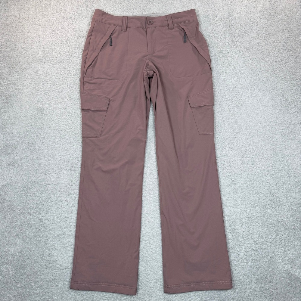 Eddie Bauer First Ascent Guide Pro Fleece Lined Cargo Pants Mauve Womens 6